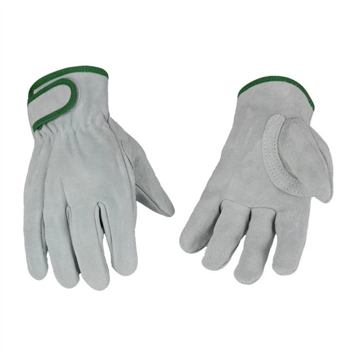 Hot Selling Industrial Safety Hand Protective Car Driving Construction Work Leather Gloves